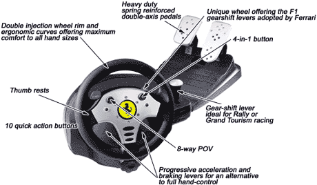    Guillemot Force Feedback Racing Wheel img-1