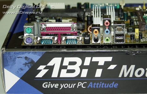  Abit BE7-RAID Задняя панель 