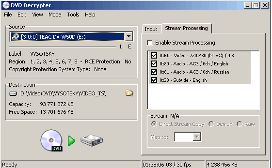  DVDDecrypter 