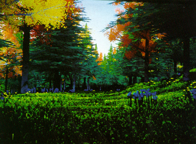  Сказочный лес Pixar столь детализирован, что можно без труда разглядеть отдельные листья на ветках деревьев 