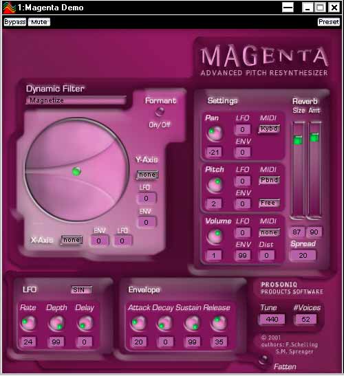 Dynamic filter. Magenta программа. Prosoniq Orange Vocoder v2.0 вокодер. Plugin Magenta. Resynthesizer.