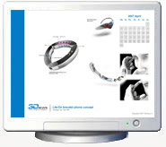 Lite-On bracelet phone concept calendar 3dnews календарь