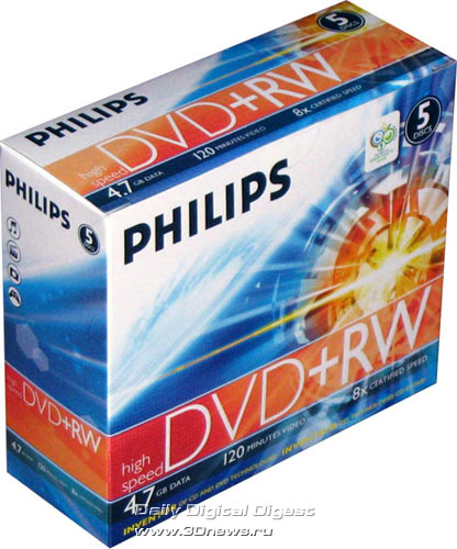 Philips DVD+RW 8x 