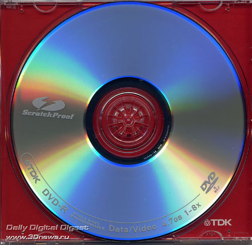  TDK DVD-R 8x ScratchProof 