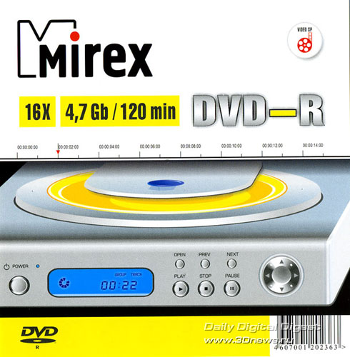  Mirex DVD-R 16x 