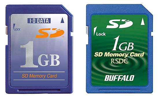 I-O Data PCSD-1G, Buffalo RSDC-1G