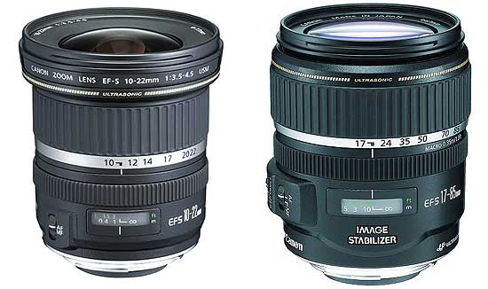 Canon EF-S 17-85 мм IS USM / 10-22 мм USM