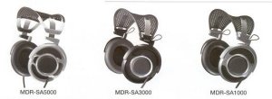 Sony High-End Headset MDR-SA5000, SA3000 and SA1000