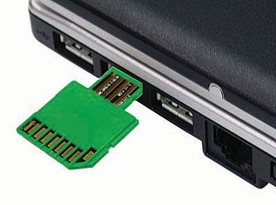 SD-card w USB