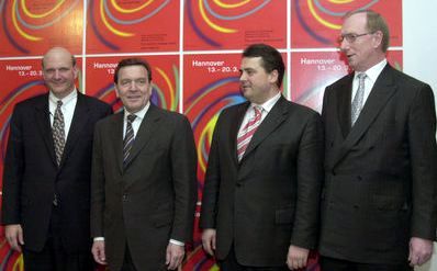 Стив Балмер и Герхард Шредер