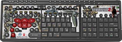 Игровая клавиатура с кейсетом Battlefield 2