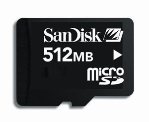 microSD – 512 Мб