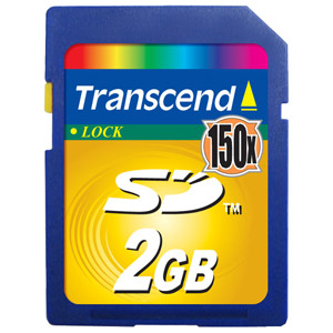 2-гигабайтная SD-карта 150x от Transcend