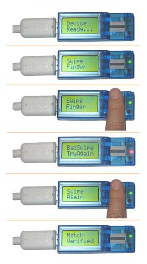 Процедура инициализации Bio USB Flash Drive