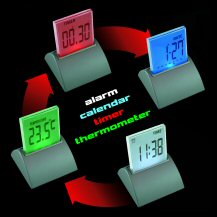 Colour Changing Push Clock